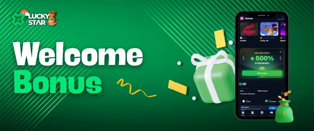 Get 500% Welcome bonus with promo code ZOHO on LuckyStar – start winning right now!